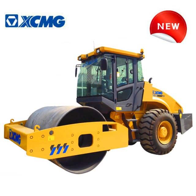 XCMG official small vibratory roller XS115 new 10 ton single drum road rollers at Bauma Exhibiton